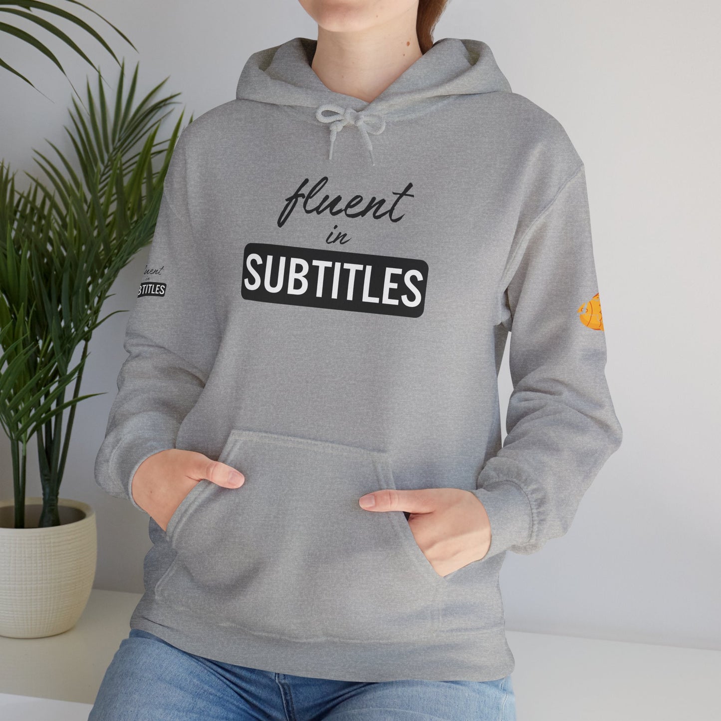 Fluent in Subtitles - Heavy Blend Hoodie