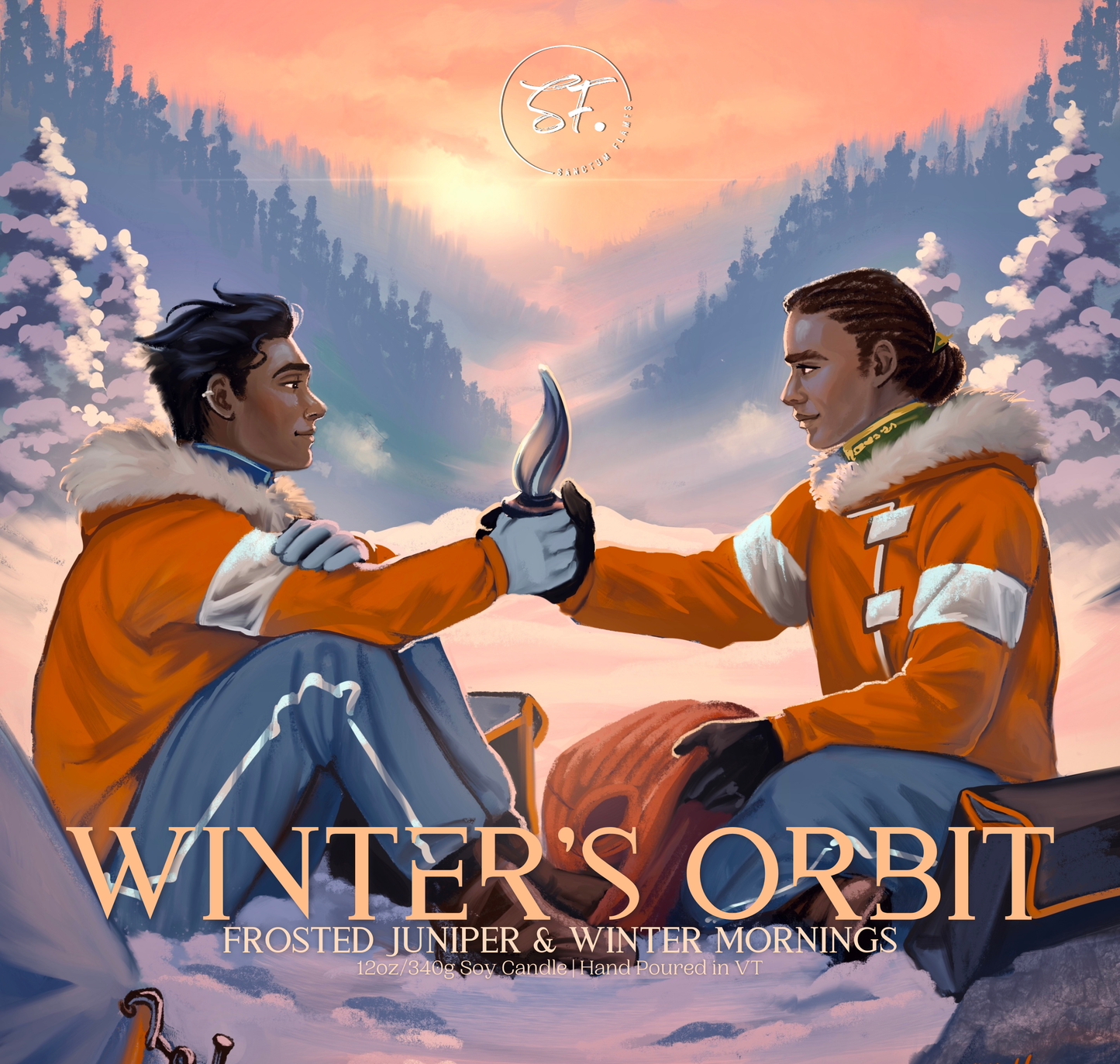 Winter's Orbit - Art Candle